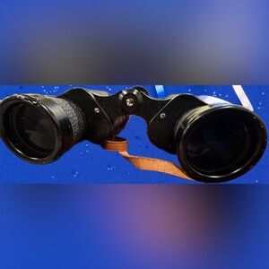 Vintage Kalimar Binoculars Fully Coated Optics 7 x 35 Field 65# 639889 Leather